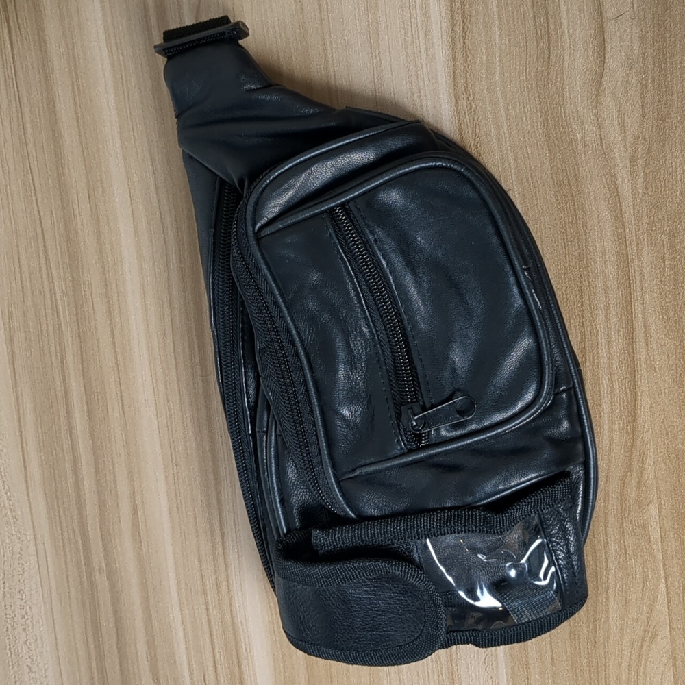 Lambskin Black Fanny Pack